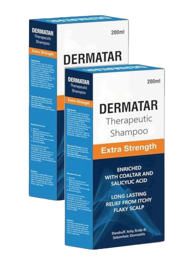 Dermatar Extra Strength Therapeutic Hair Shampoo 200 ml Bundle - Image 1